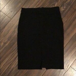 Black pencil skirt